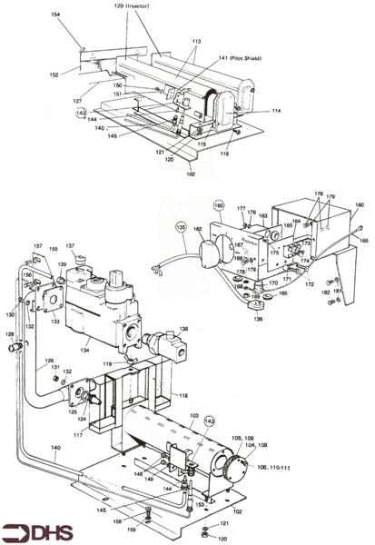 Exploded Diagram for GAS & CONTROL MODULE ASSY