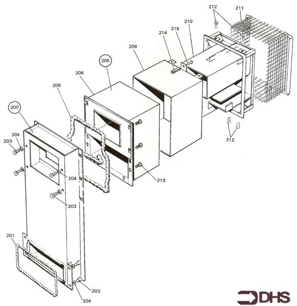 Exploded Diagram for AIR DUCT AND FLUE ASSY