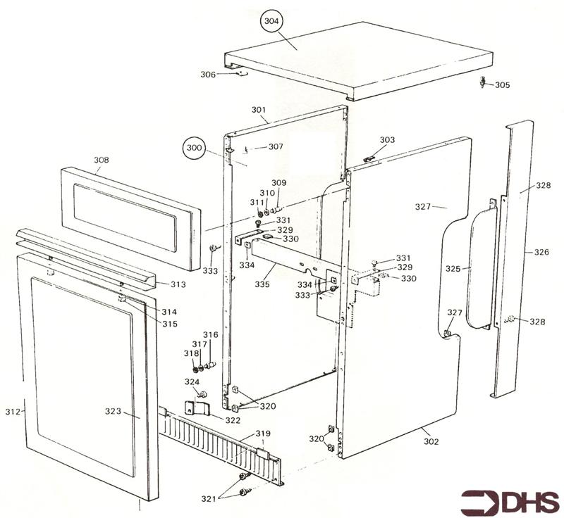 Exploded Diagram for CASING ASSY KF2