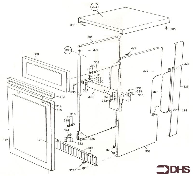 Exploded Diagram for CASING ASSY KF2