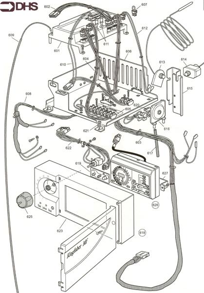 Exploded Diagram for CONTROL ASSY - CF/RS WITH PROG