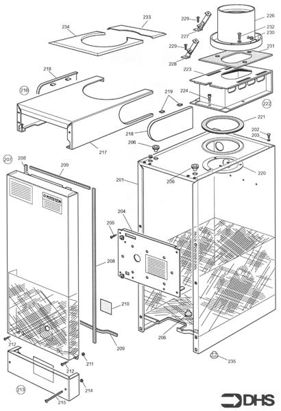 CASING AND FLUE ASSY - CF logo