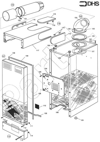 CASING AND FLUE ASSY logo