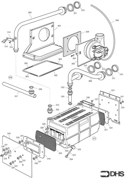 HEAT EXCH AND FLUEHOOD ASSY logo