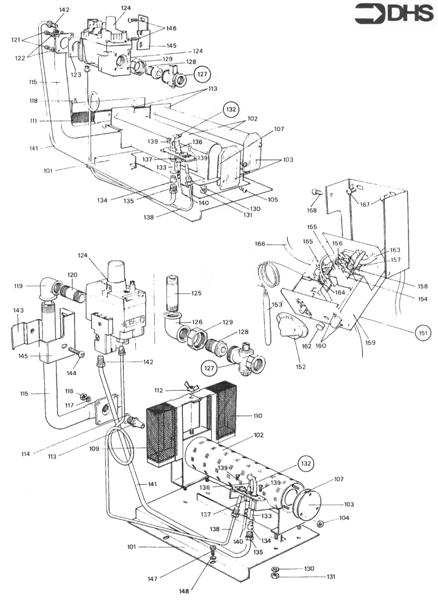 Exploded Diagram for GAS AND CONTROL MODULE ASSY