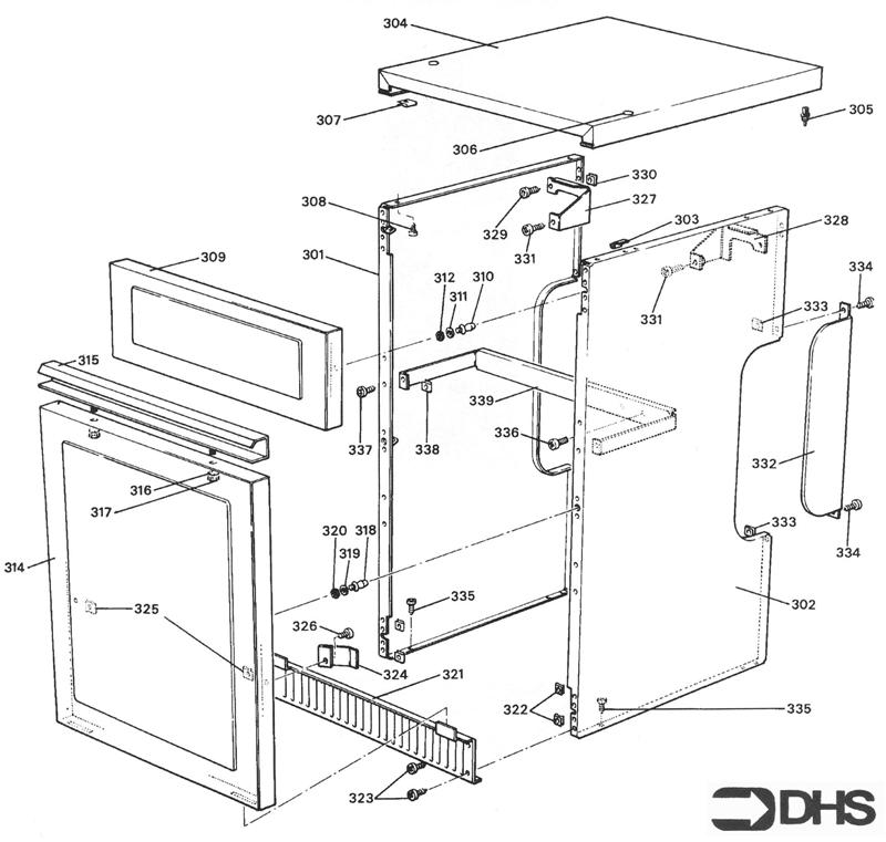 Exploded Diagram for CASING ASSY KF2
