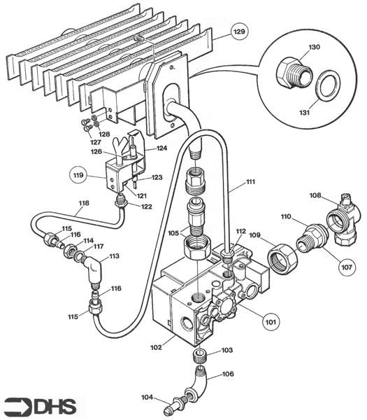 GAS CONTROL - BURNER ASSY logo