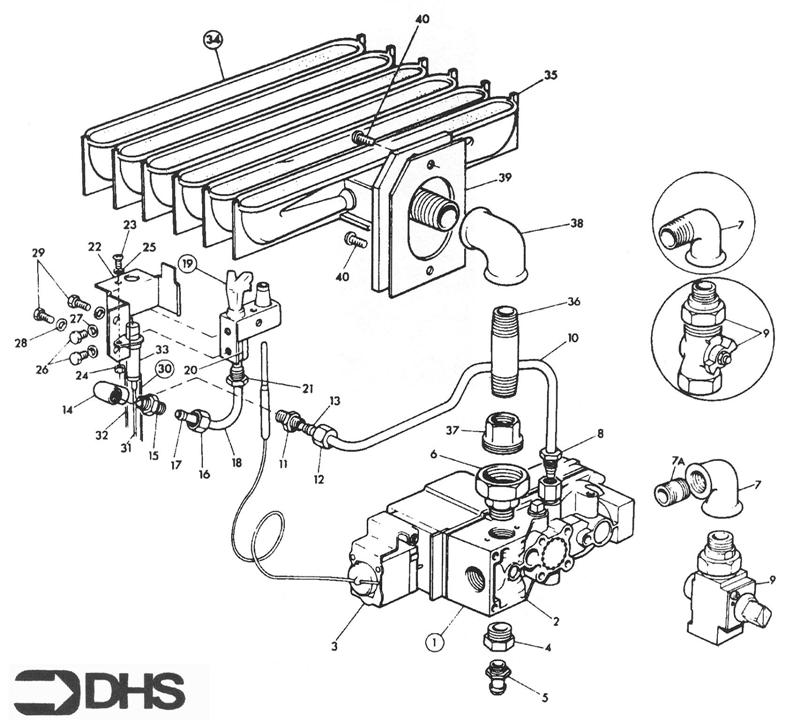 GAS CONTROL - BURNER ASSY logo