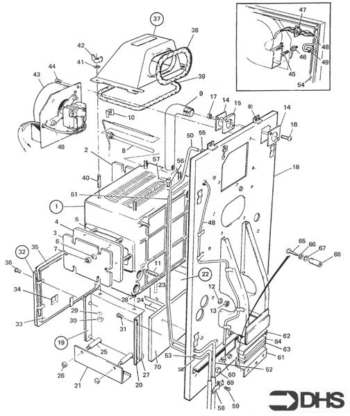 Exploded Diagram for HEAT EXCHANGER COMB CHAMBER A