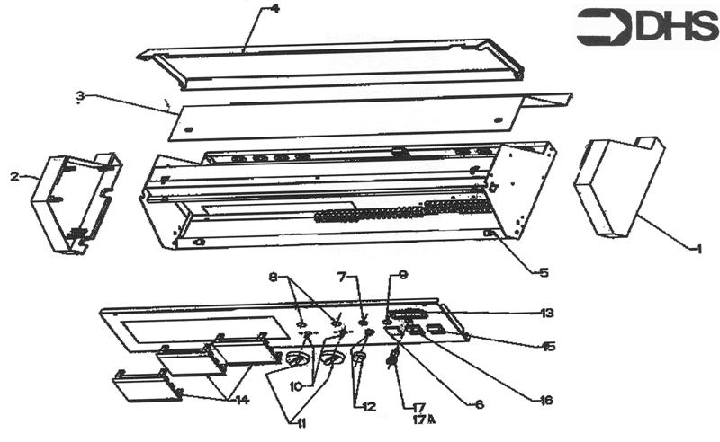 Exploded Diagram for CONTROL PANEL ASSY