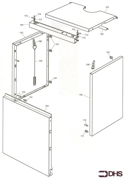 Exploded Diagram for CASING ASSY
