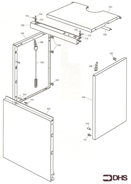 Exploded Diagram for CASING ASSY