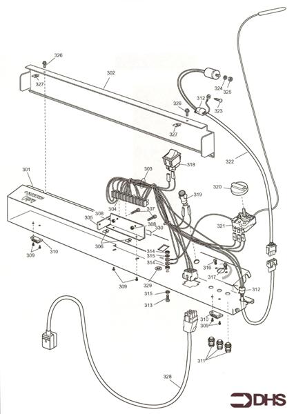 Exploded Diagram for CONTROL ASSY