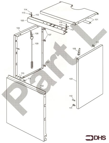 Exploded Diagram for CASING ASSY