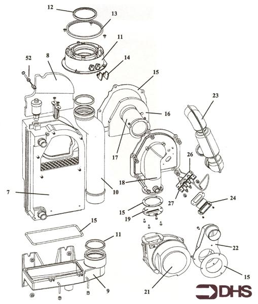 Exploded Diagram for BOILER - BURNER ASSY 40