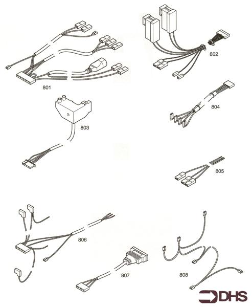 Exploded Diagram for WIRING HARNESSES