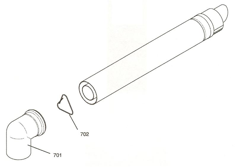 Exploded Diagram for STANDARD FLUE KIT