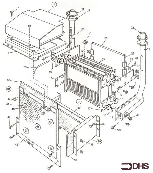 Exploded Diagram for BOILER ASSY