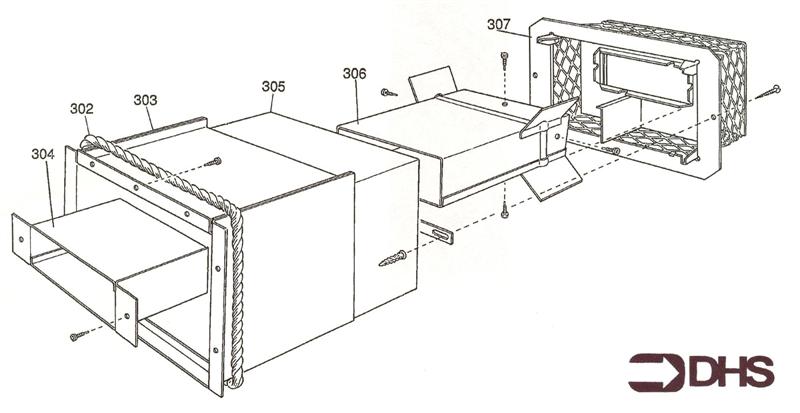 Exploded Diagram for BALANCED FLUE DUCT ASSY