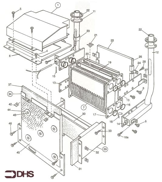 Exploded Diagram for BOILER ASSY