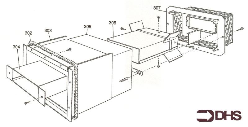 Exploded Diagram for BALANCED FLUE DUCT ASSY