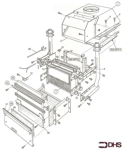 Exploded Diagram for BOILER ASSY TYPE 2