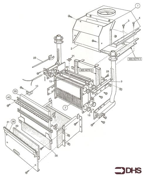 Exploded Diagram for BOILER ASSY TYPE 2