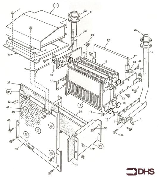 Exploded Diagram for BOILER ASSY