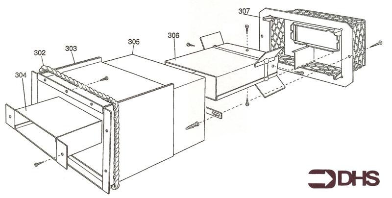 Exploded Diagram for BALANCED FLUE DUCT ASSY