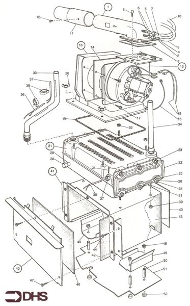 Exploded Diagram for BOILER ASSY