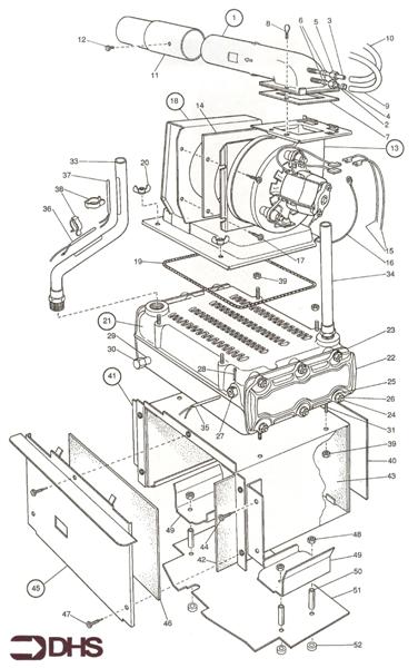 Exploded Diagram for BOILER ASSY