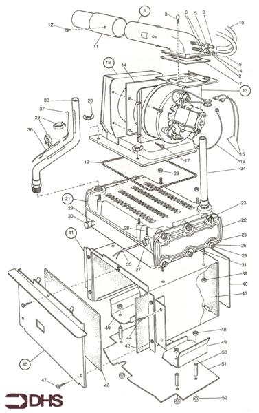 Exploded Diagram for BOILER ASSY