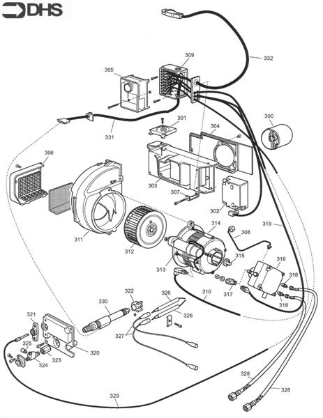 Exploded Diagram for BURNER ASSY