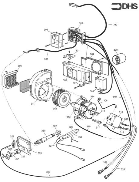 Exploded Diagram for BURNER ASSY