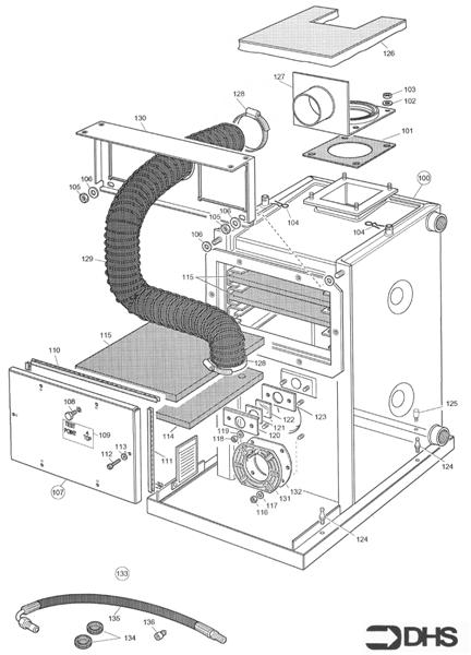 Exploded Diagram for BOILER ASSY 50/70