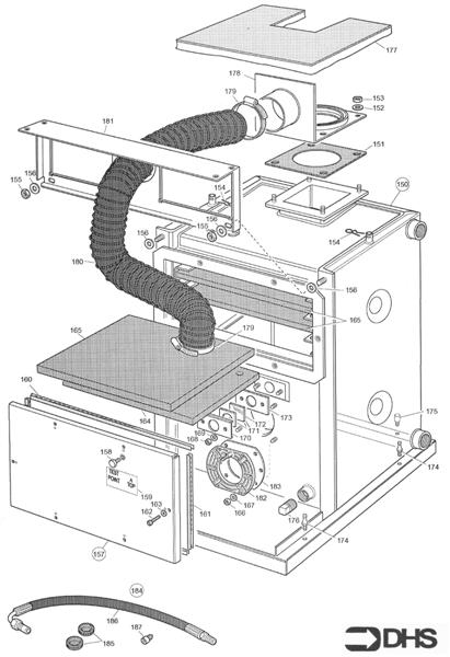 Exploded Diagram for BOILER ASSY 70/90