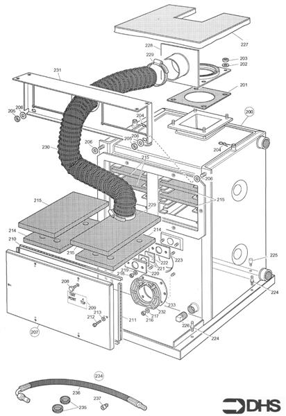 Exploded Diagram for BOILER ASSY 90/110