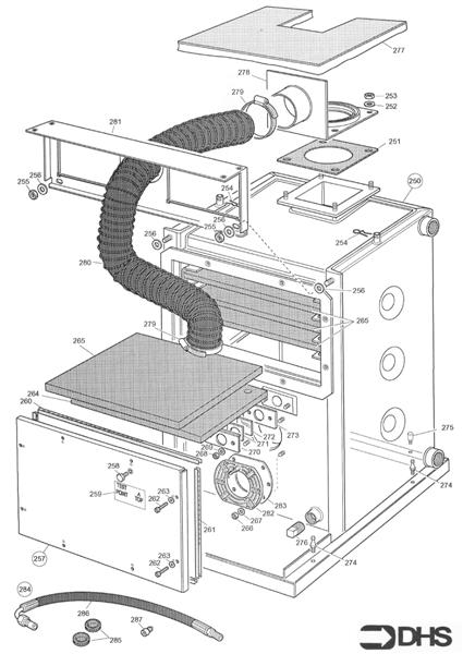 Exploded Diagram for BOILER ASSY 110/130