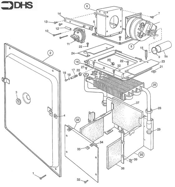 Exploded Diagram for BOLIER ASSY