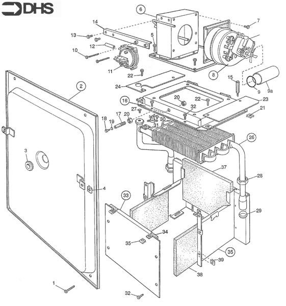 Exploded Diagram for BOLIER ASSY
