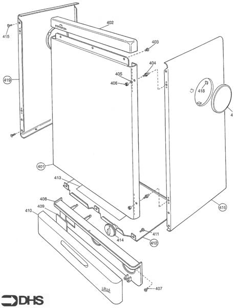 Exploded Diagram for OUTER CASING