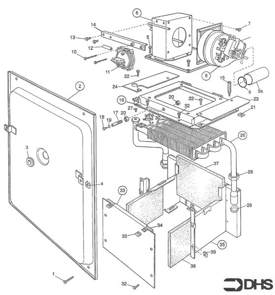 Exploded Diagram for BOLIER ASSY