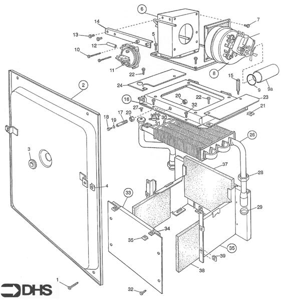 Exploded Diagram for BOLIER ASSY