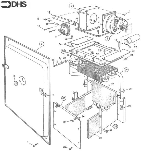 Exploded Diagram for BOLIER ASSY