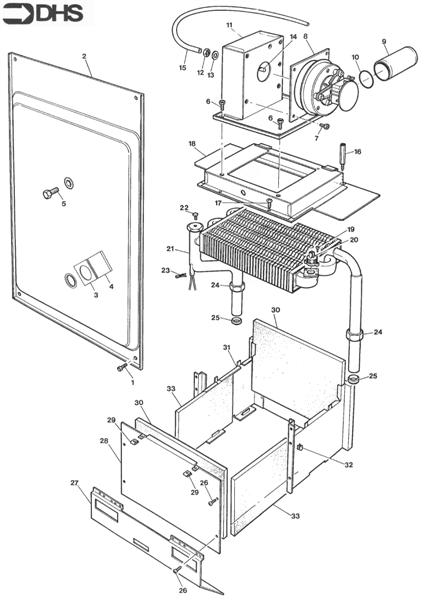 Exploded Diagram for BOILER ASSY