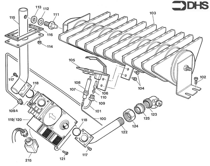 Exploded Diagram for GAS ASSY