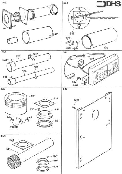 Exploded Diagram for OPTIONAL EXTRAS