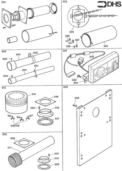 Exploded Diagram for OPTIONAL EXTRAS