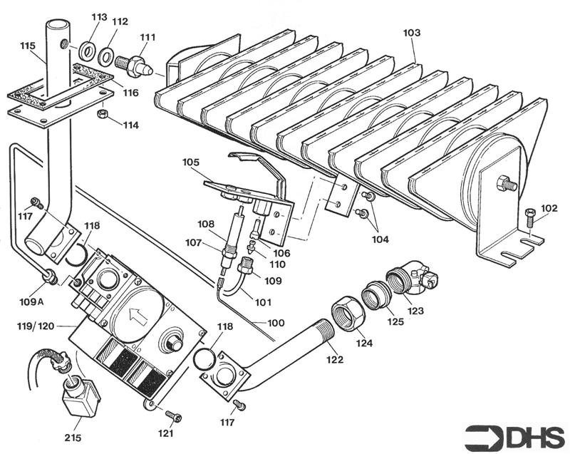 Exploded Diagram for GAS ASSY