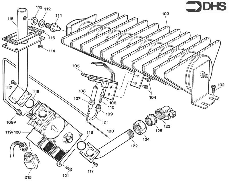 Exploded Diagram for GAS ASSY